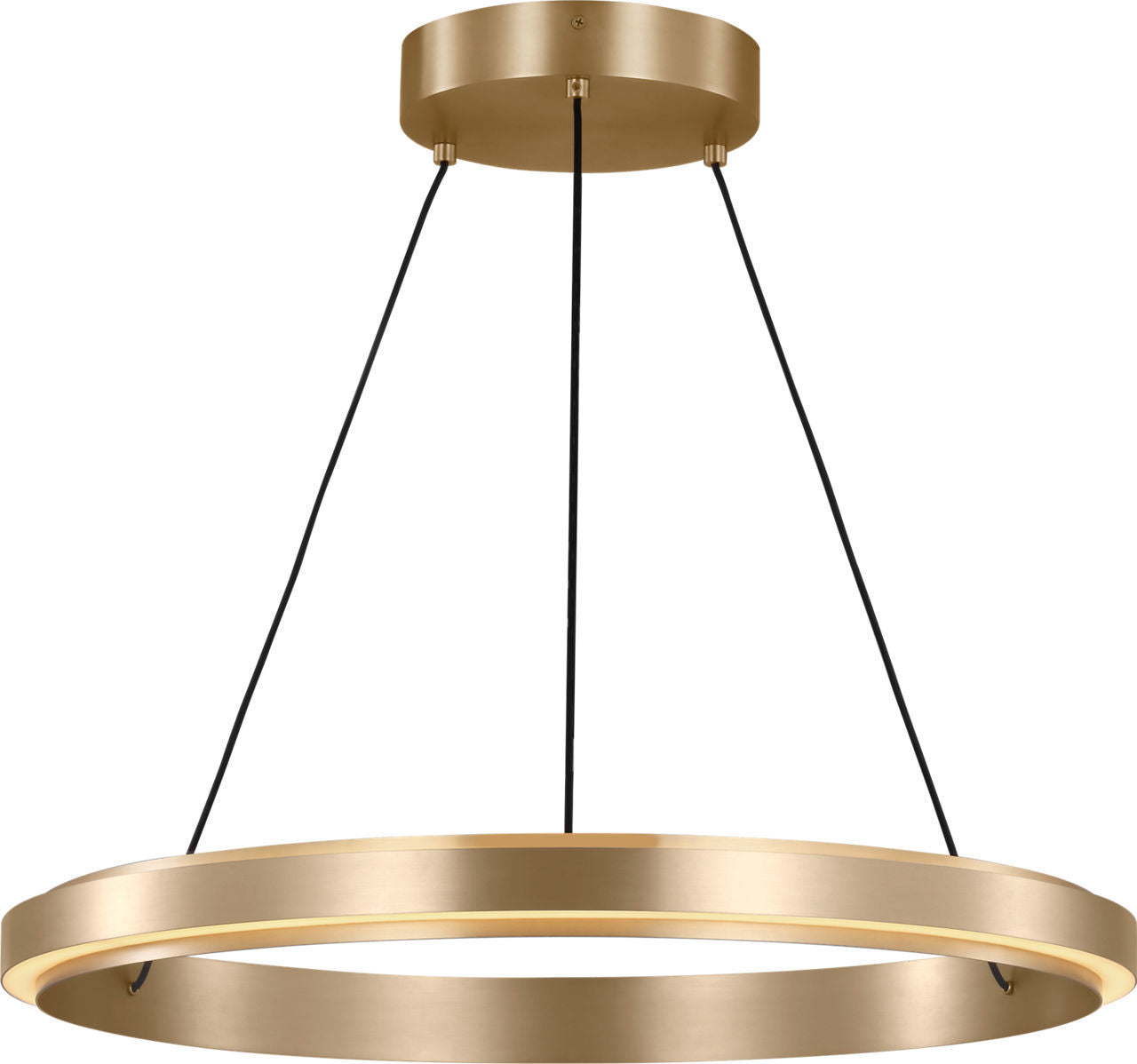 Aro LED Chandelier in Satin Brass