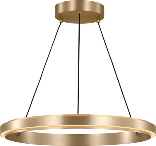 Aro LED Chandelier in Satin Brass