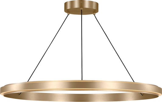 Aro LED Chandelier in Satin Brass
