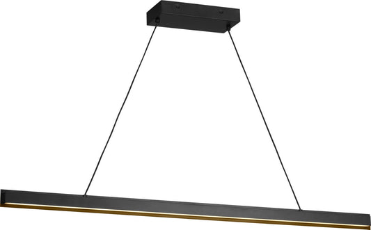 Aro Linear Chandelier in Midnight Black