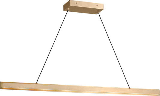 Aro Linear Chandelier in Satin Brass