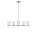 Neblina Five Light Chandelier in Brushed Nickel