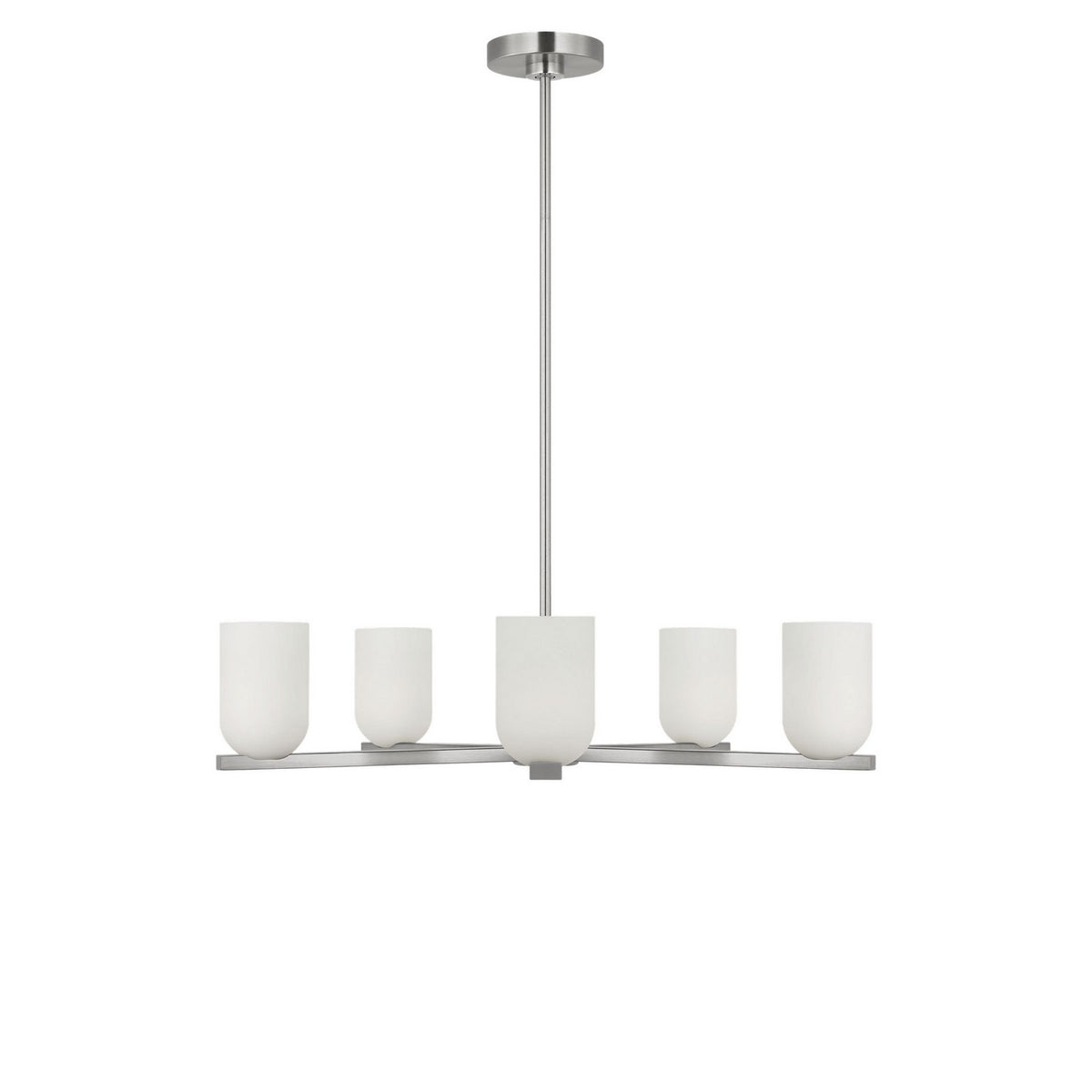 Neblina Five Light Chandelier in Brushed Nickel