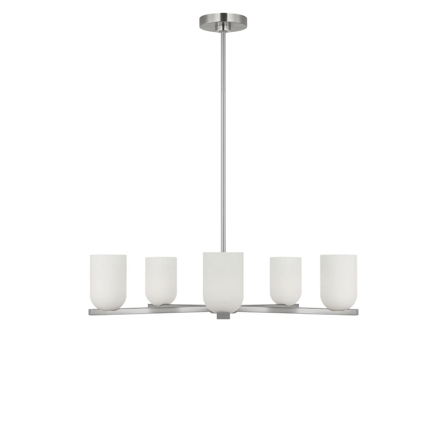 Neblina Five Light Chandelier in Brushed Nickel