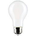 (4-Pack) Satco S12151 8W LED A19 A-Shape Bulb, E26 Base, 2000K, 800 Lumens, Frost