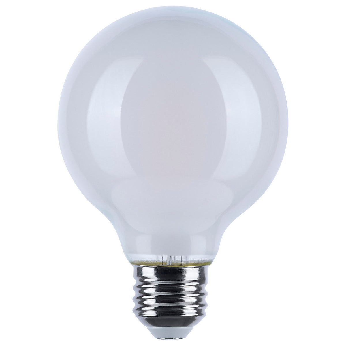 (4-Pack) Satco S12153 8W LED G25 Globe Bulb, E26 Base, 2000K, 800 Lumens, White