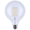 (4-Pack) Satco S12155 8W LED G40 Globe Bulb, E26 Base, 2000K, 800 Lumens, Clear