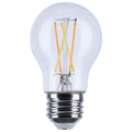 (4-Pack) Satco S12163 4.5W LED A15 A-Shape Bulb, E26 Base, 2000K, 450 Lumens, Clear