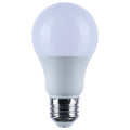 (4-Pack) Satco S12170 9.1W LED A19 A-Shape Bulb, E26 Base, 2700K, 800 Lumens, White