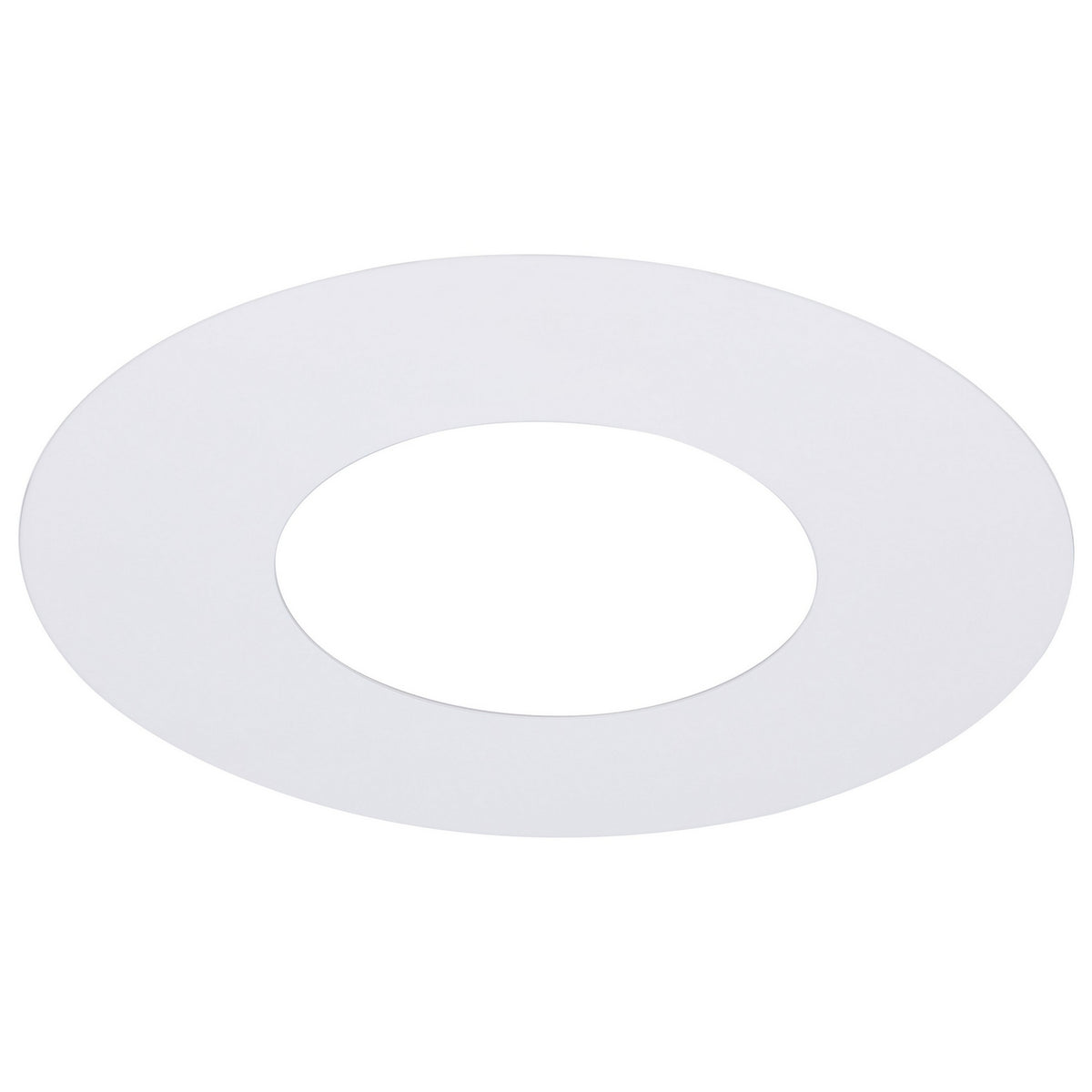 (4-Pack) 4-Inch Flat Goof Ring for Commercial Downlights in Matte White