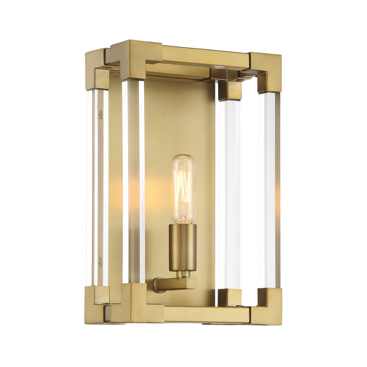 Oro District One Light Wall Sconce in Soft Brass