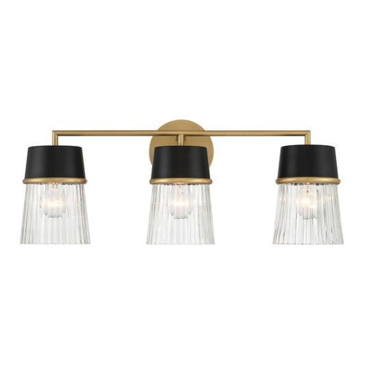 Stamford Three Light Vanity in Legacy Brass