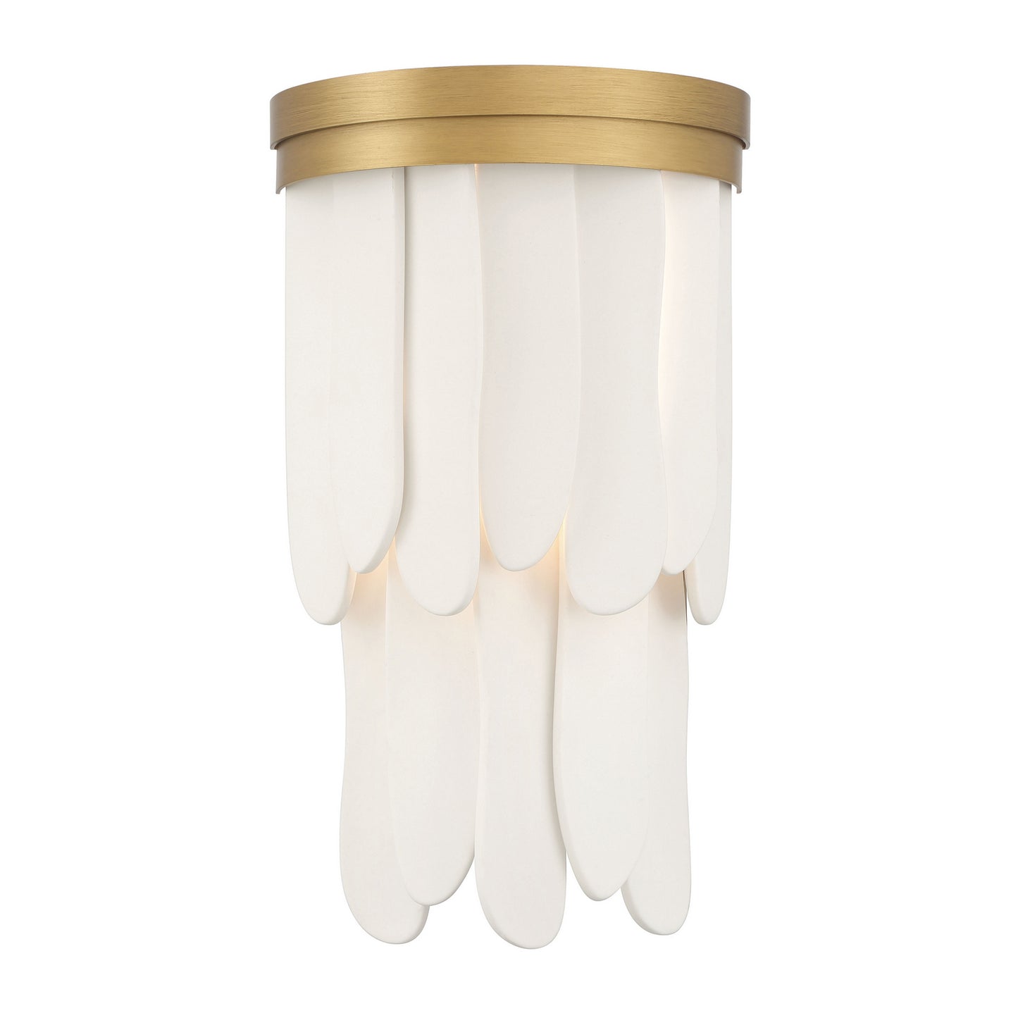 Briscade One Light Wall Sconce in Painted Legacy Brass
