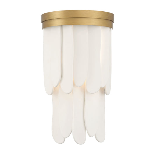 Briscade One Light Wall Sconce in Painted Legacy Brass