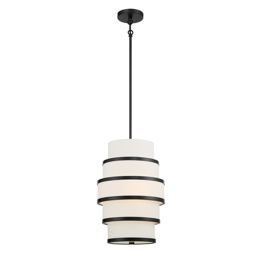 Cascade Three Light Pendant in Coal