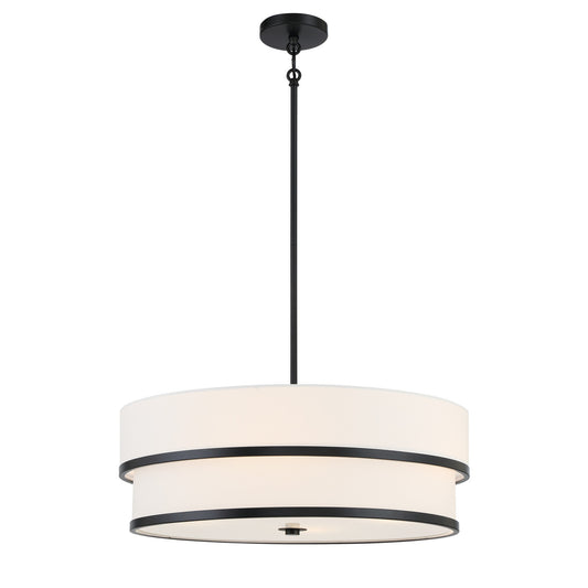Cascade Four Light Pendant in Coal