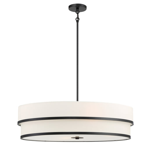 Cascade Four Light Pendant in Coal