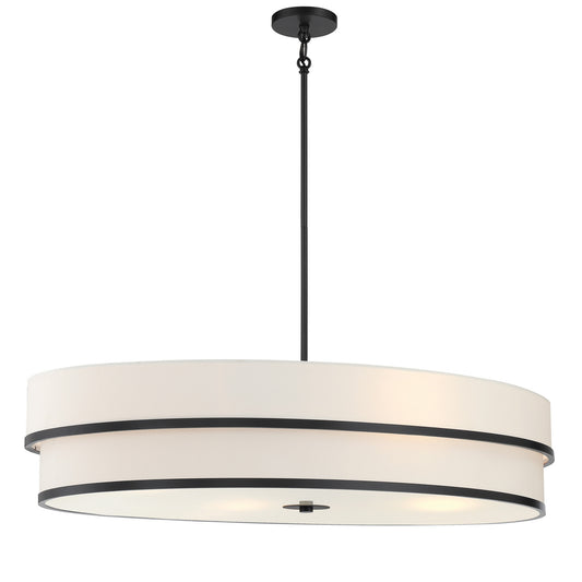 Cascade Four Light Pendant in Coal