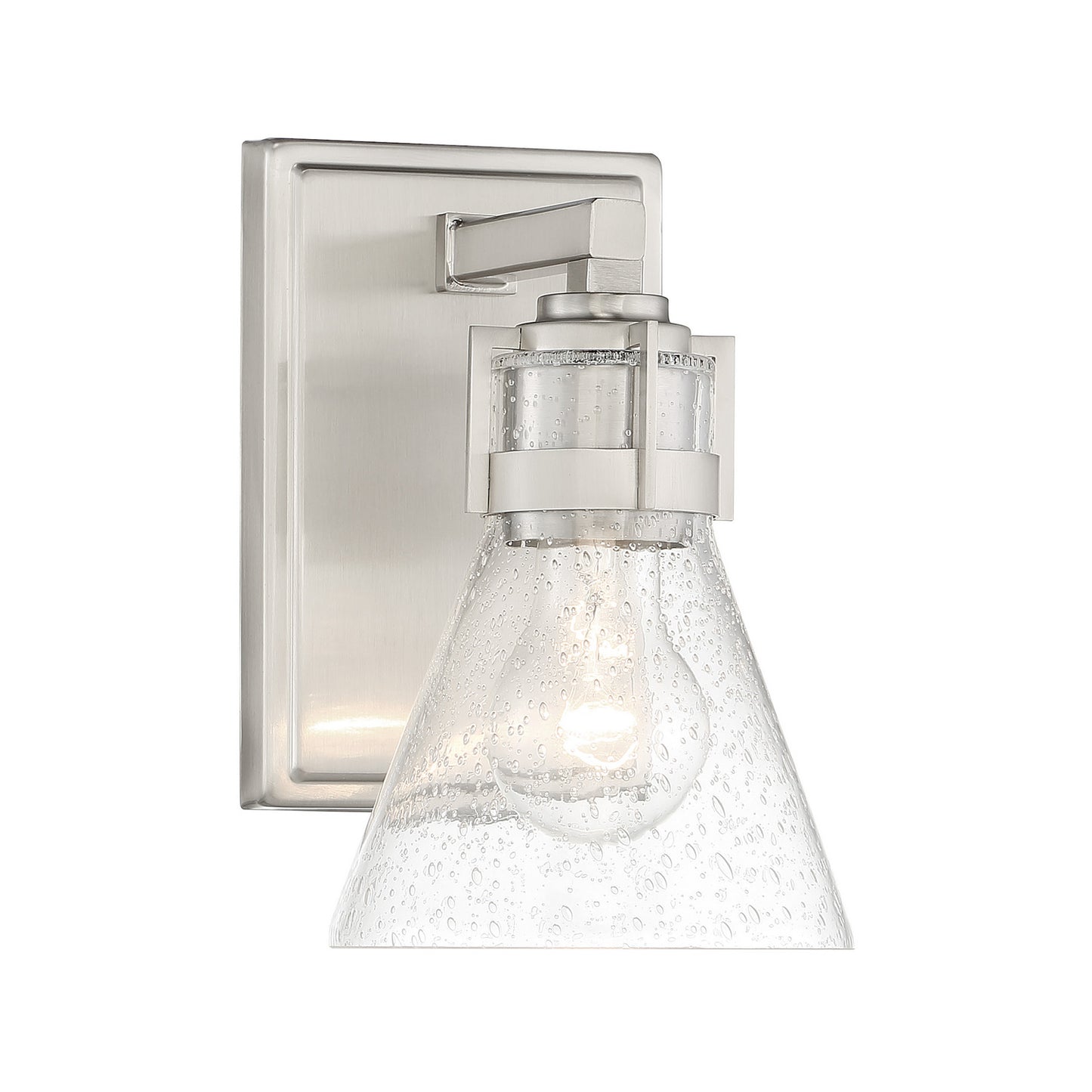 Chatham Square One Light Bath in Brushed Nickel