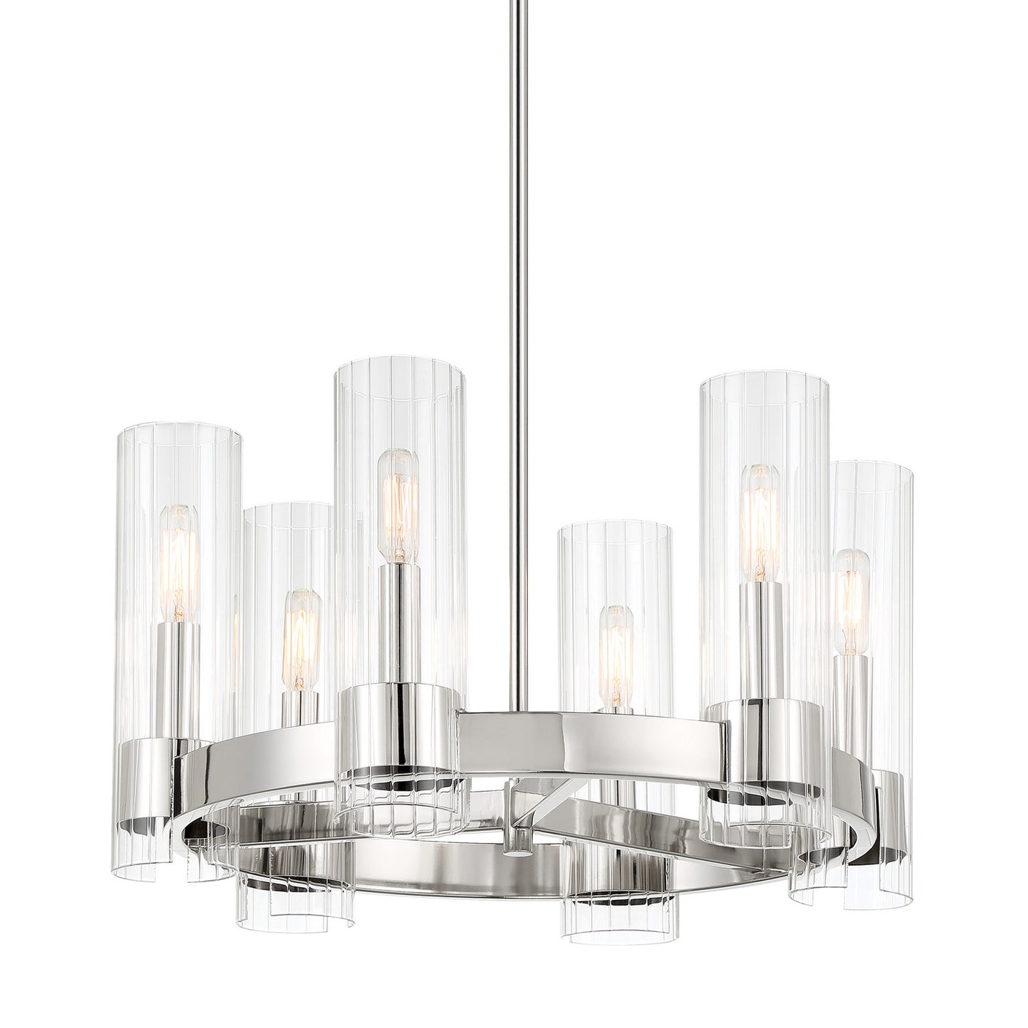Vernon Place Six Light Chandelier in Chrome