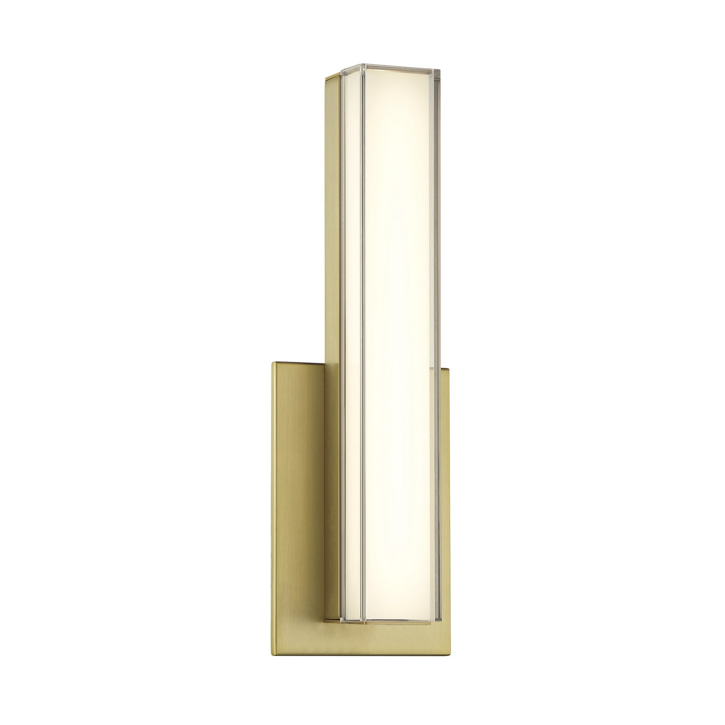Sconce LED Bath Vanity in Ashen Brass