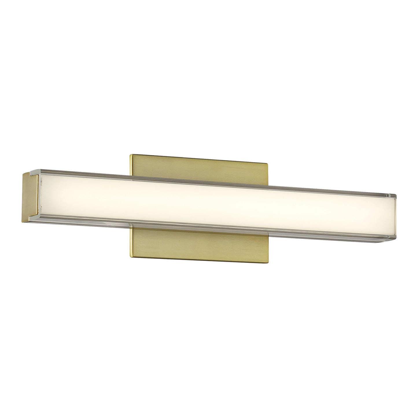 Sconce LED Bath Vanity in Ashen Brass