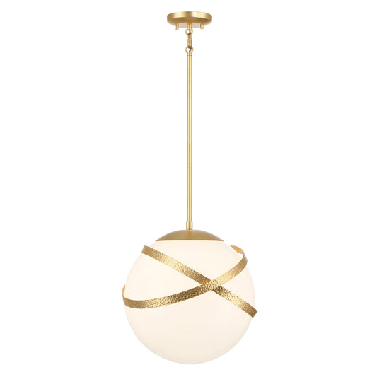 Batignolles One Light Mini Pendant in Spring Gold Leaf