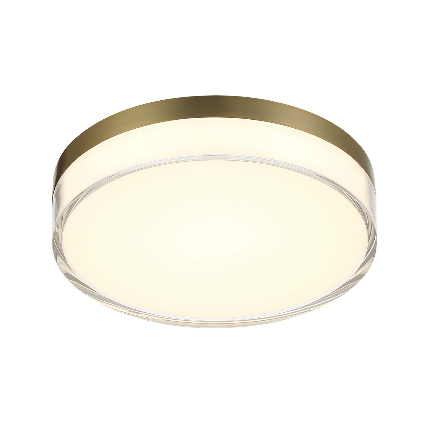 Flush Mount LED Flush Mount in Ashen Brass