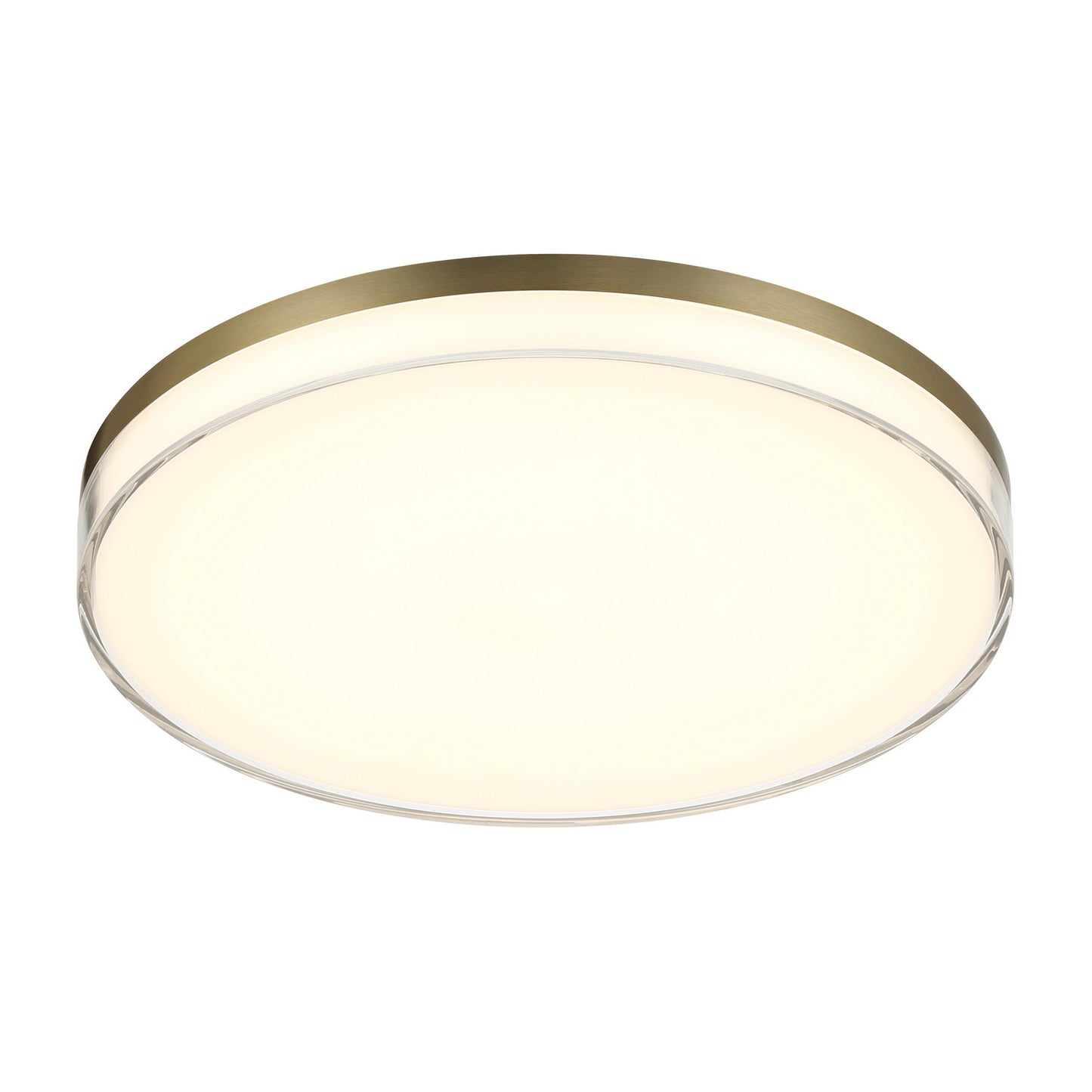 Flush Mount LED Flush Mount in Ashen Brass