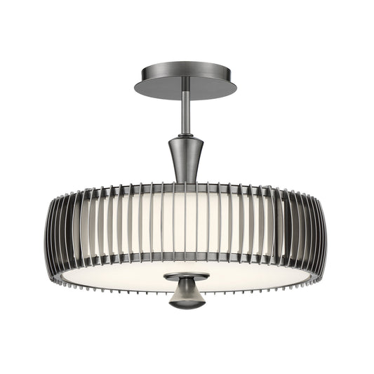 Night Moves LED Semi-Flush Mount in Pewter