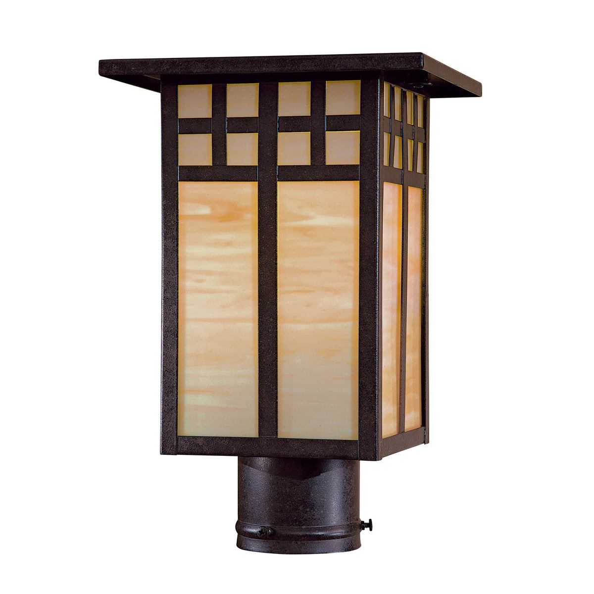 Scottsdale II One Light Outdoor Post Mount in Textured French Bronze