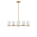 Neblina Five Light Chandelier in Satin Brass