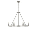 Mirla Six Light Chandelier in Brushed Nickel