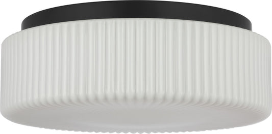 Axira Two Light Flush Mount in Midnight Black