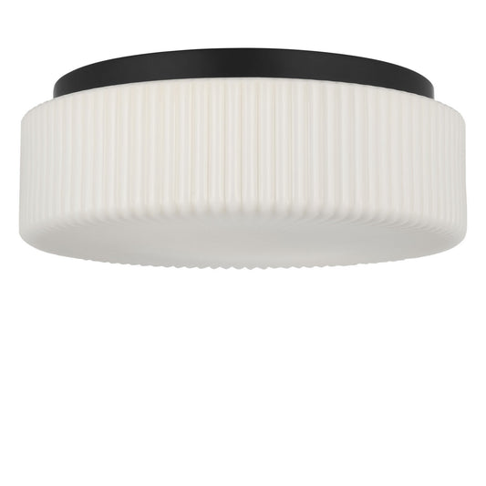 Axira Two Light Flush Mount in Midnight Black