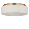 Axira Two Light Flush Mount in Satin Brass