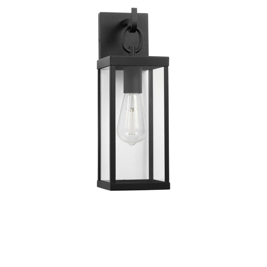 Rox One Light Lantern in Textured Black