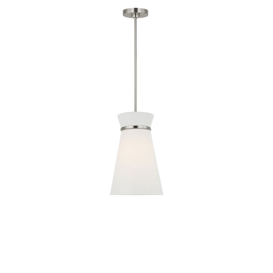 Fynn One Light Pendant in Brushed Nickel