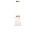 Fynn One Light Pendant in Satin Brass