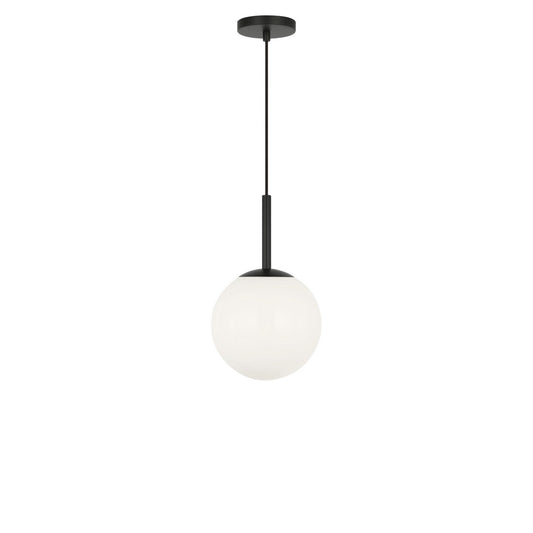 Nube One Light Pendant in Midnight Black