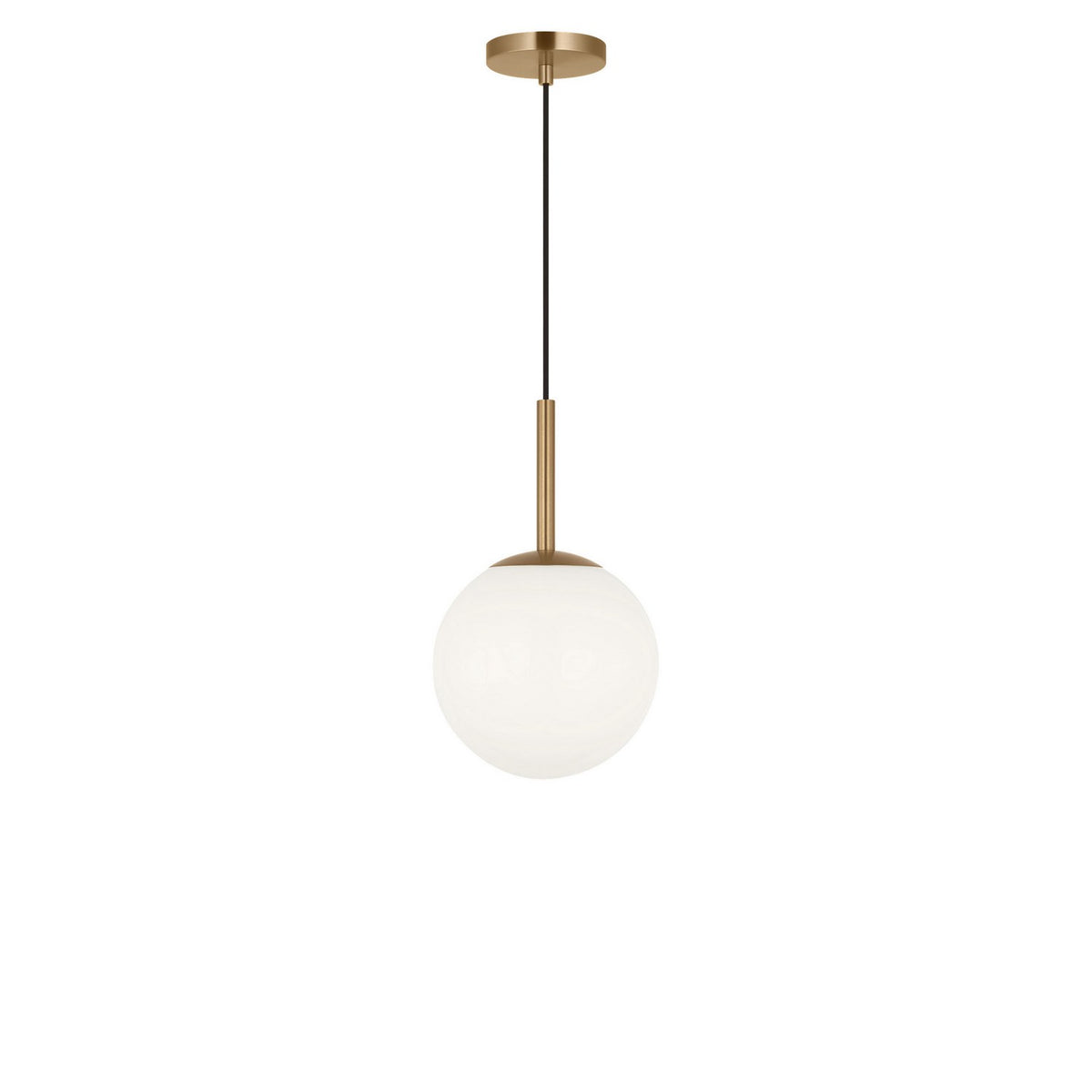 Nube One Light Pendant in Satin Brass