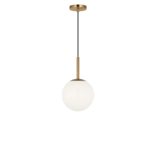 Nube One Light Pendant in Satin Brass