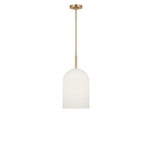 Neblina One Light Pendant in Satin Brass