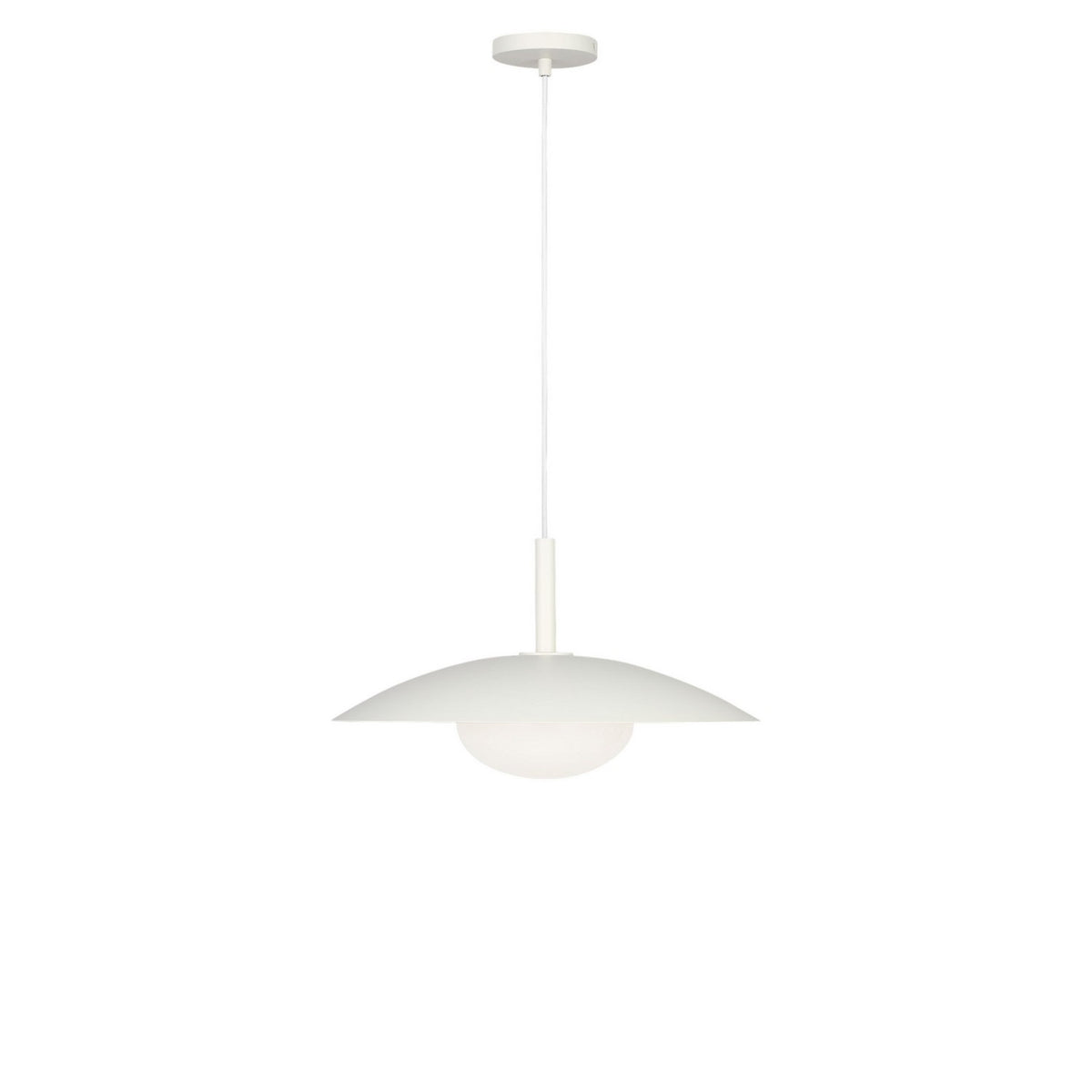 Mont One Light Pendant in Matte White