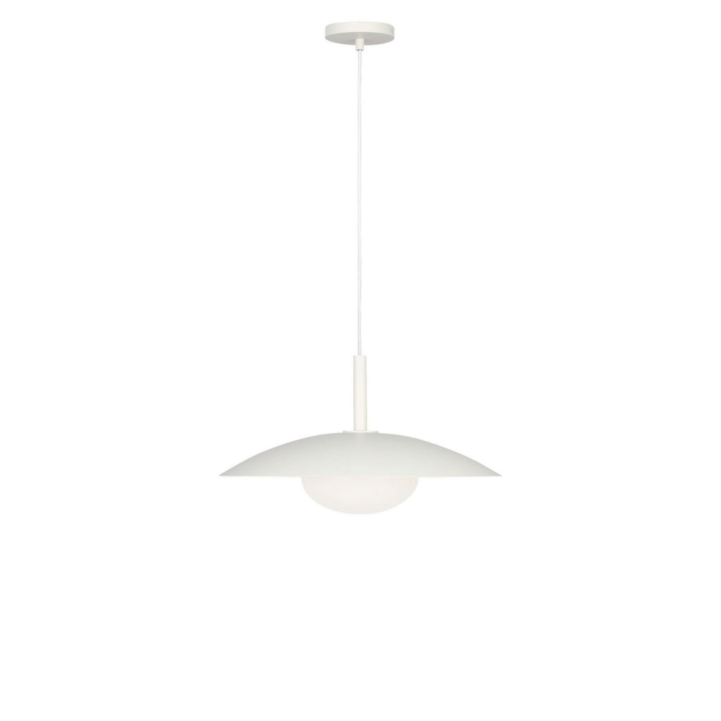 Mont One Light Pendant in Matte White