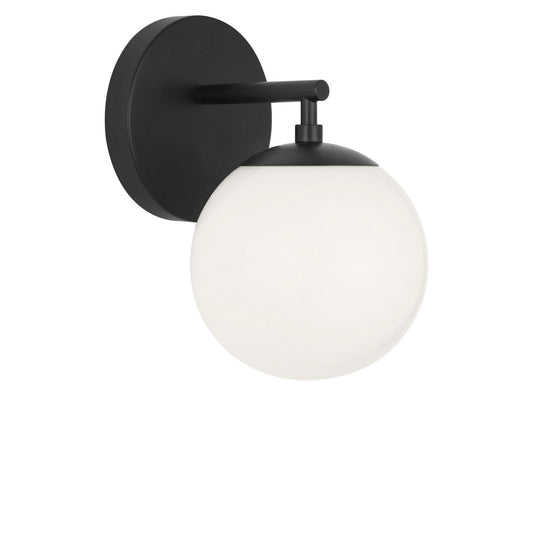 Nube One Light Vanity in Midnight Black