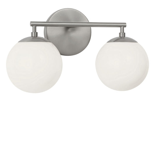 Nube Two Light Vanity in Brushed Nickel
