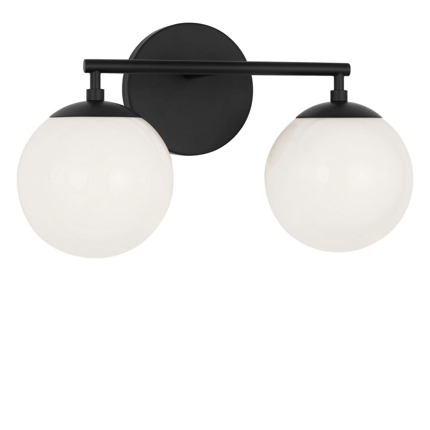 Nube Two Light Vanity in Midnight Black