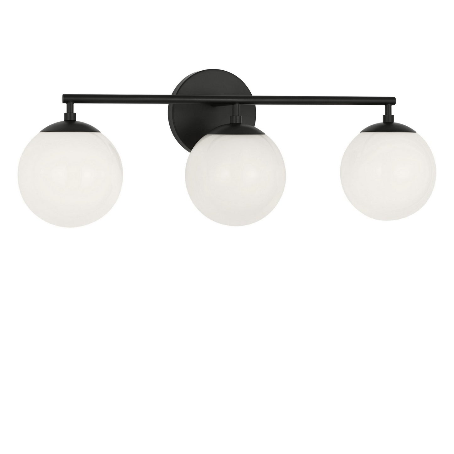 Nube Three Light Vanity in Midnight Black