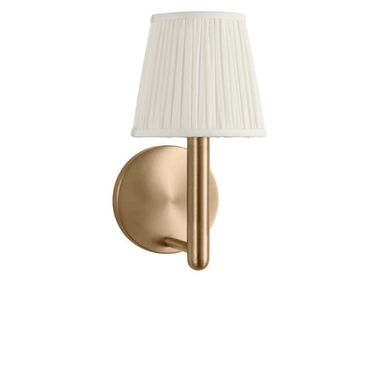 Vilera One Light Wall Sconce in Satin Brass